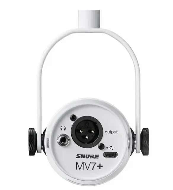 Микрофон Shure MV7+, белый