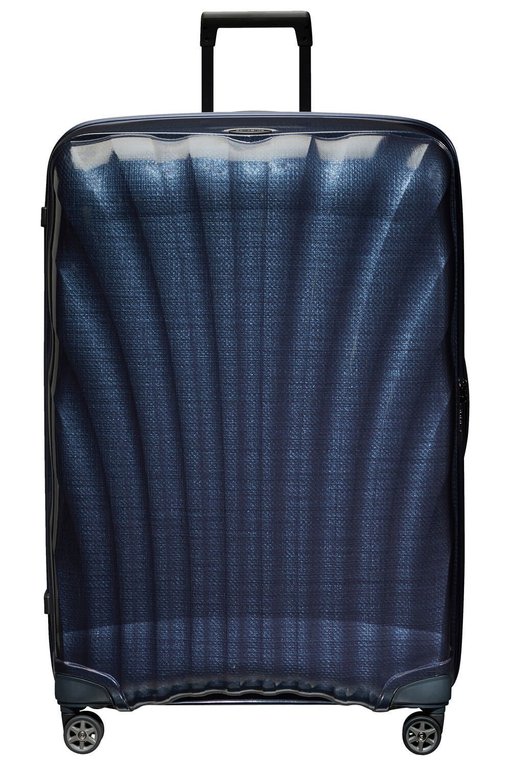 Чемодан Samsonite, пластик, полипропилен, адресная бирка, 144 л, размер XXL, синий