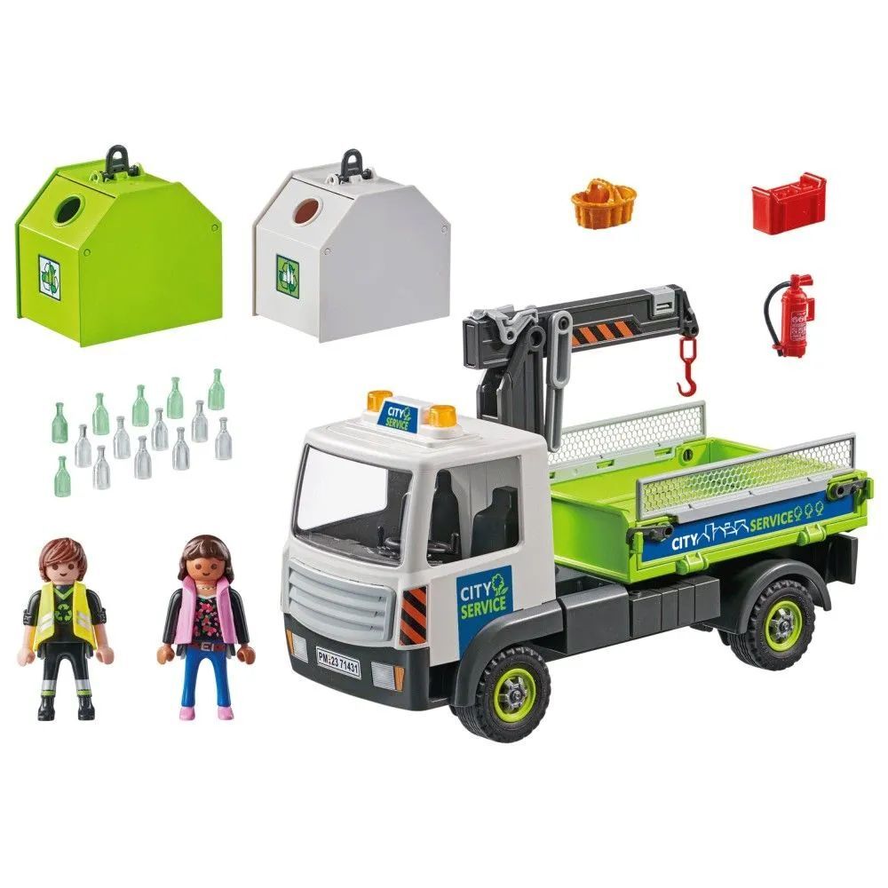 Playmobil 71431 Грузовик Со Стеклянными Контейнерами