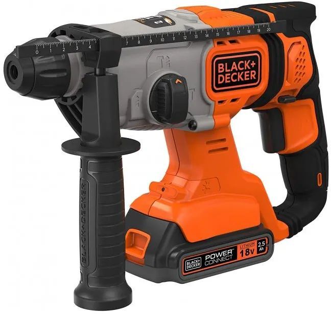 Перфоратор аккумуляторный Black&Decker BCD900E2K-QW 2*2.0 Ah 18 V с ЗУ