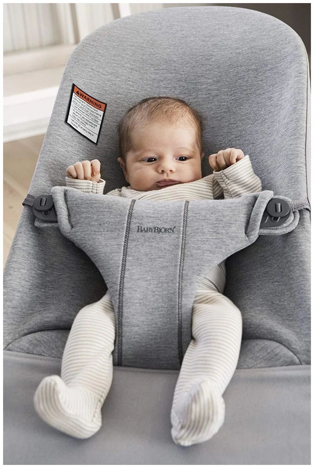 Шезлонг BABYBJORN BLISS 3D Jersey, серый