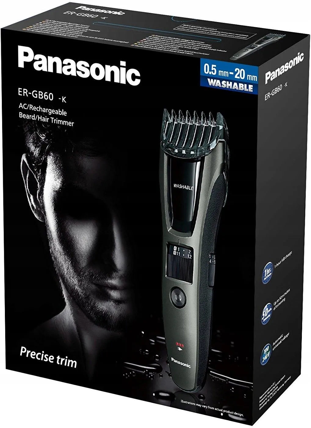 Триммер Panasonic ER-GB60 черный