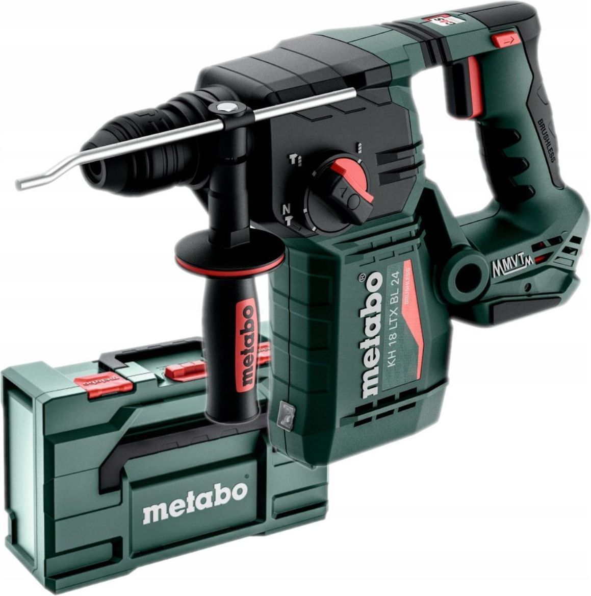 Перфоратор аккумуляторный Metabo KH 18 LTX BL 24 в кейсе metaBOX без акб и зу