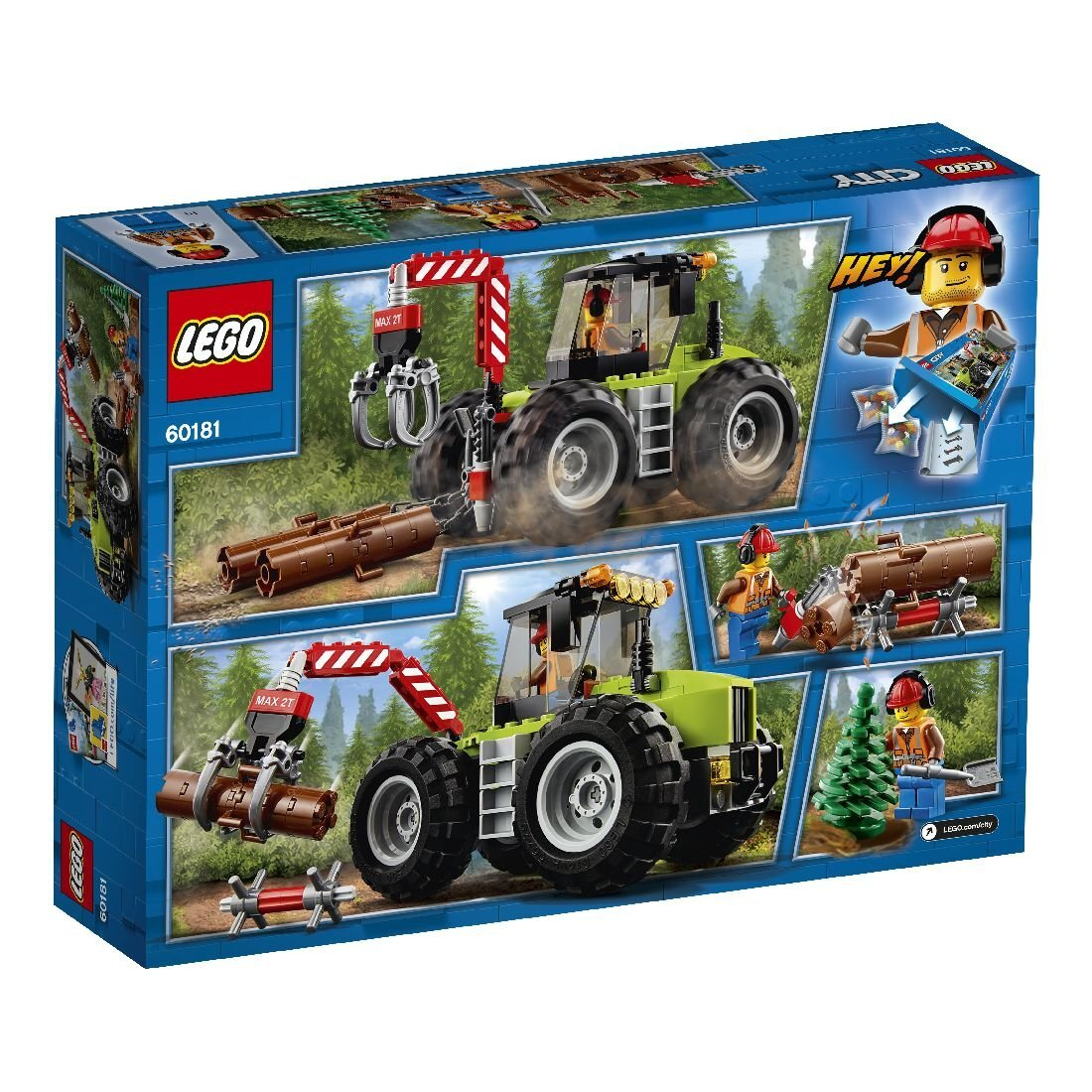 Конструктор LEGO CITY 60181 Лесной трактор