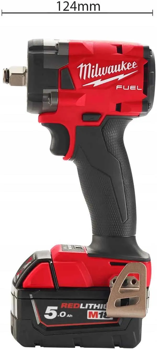 Аккумуляторный ударный гайковёрт Milwaukee M18 FIW2F12-502X 18 В, 2×5,0 А·ч АКБ, ЗУ, кейс
