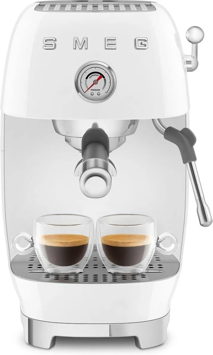 Кофемашина Smeg ECF03, белая