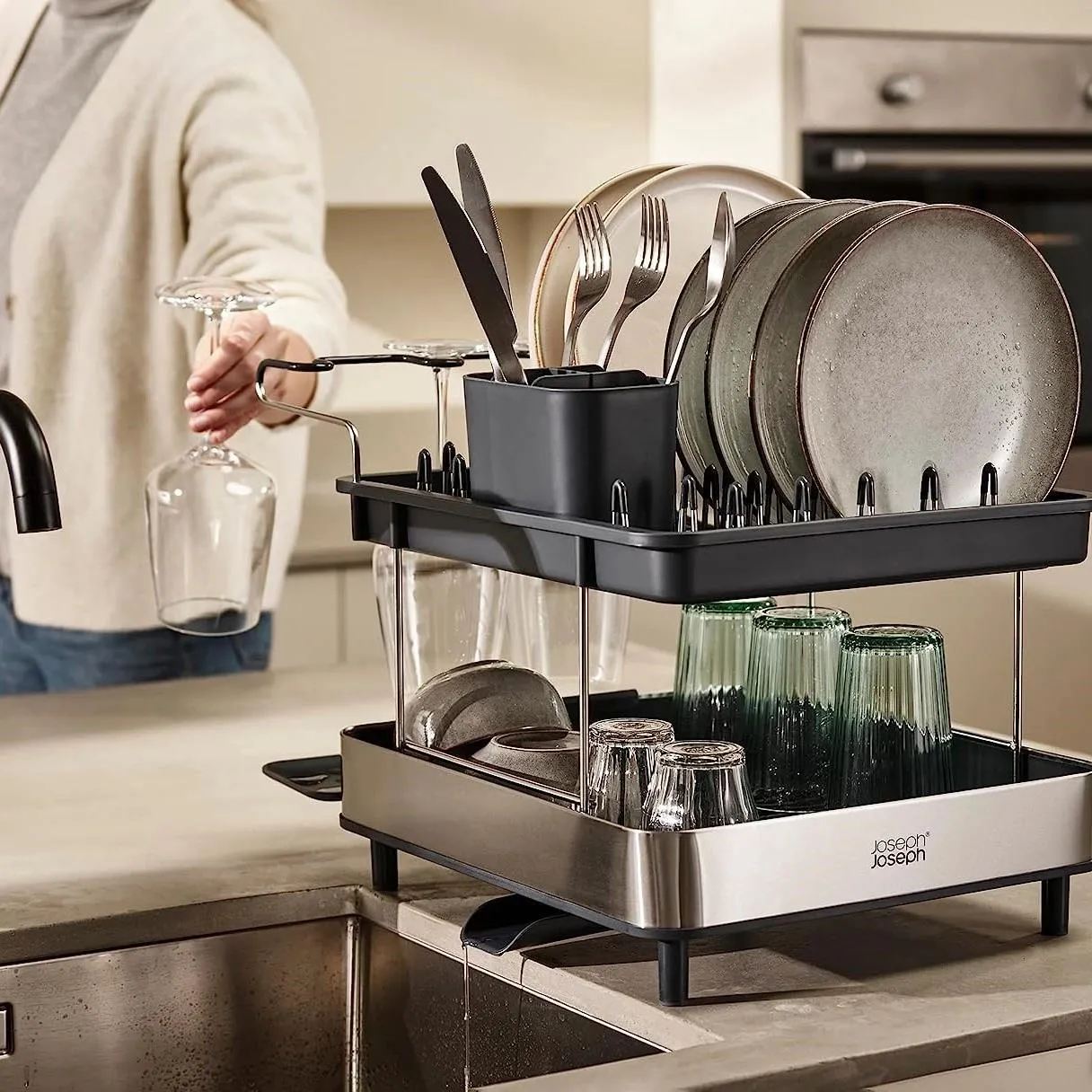 Сушилка для посуды Joseph Joseph Excel Steel 851647