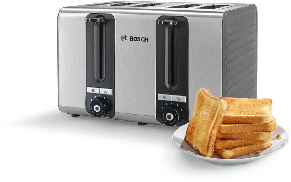 Тостер Bosch TAT7S45, 1800 вт. с функцией размораживания