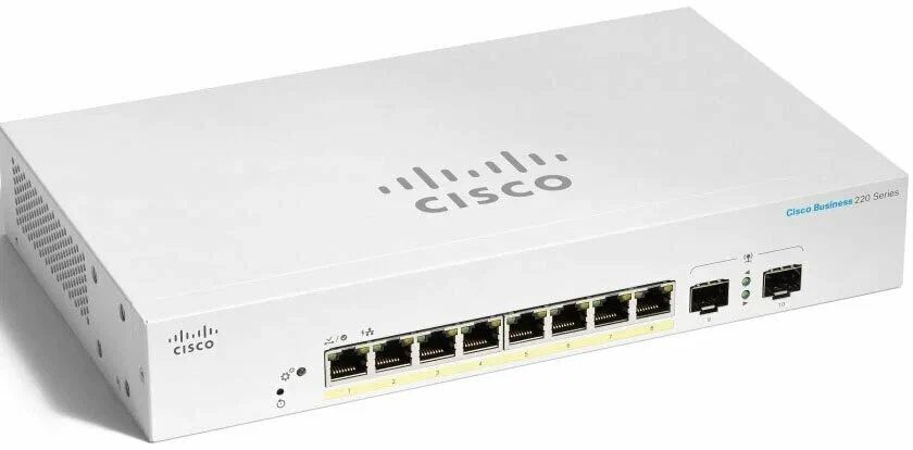 Коммутатор Cisco CBS220-8T-E-2G-EU