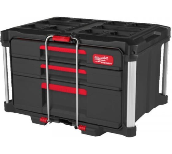 Ящик Milwaukee PACKOUT с 2+1 выдвижными отсеками 4932493190