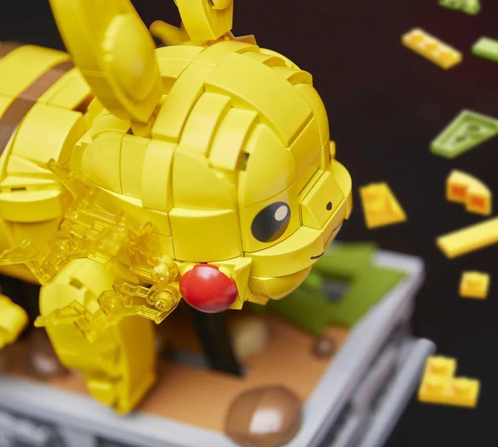 Конструктор пластиковый Пикачу MEGA Pokemon Pikachu - коллекционные покемоны для сборки HGC23