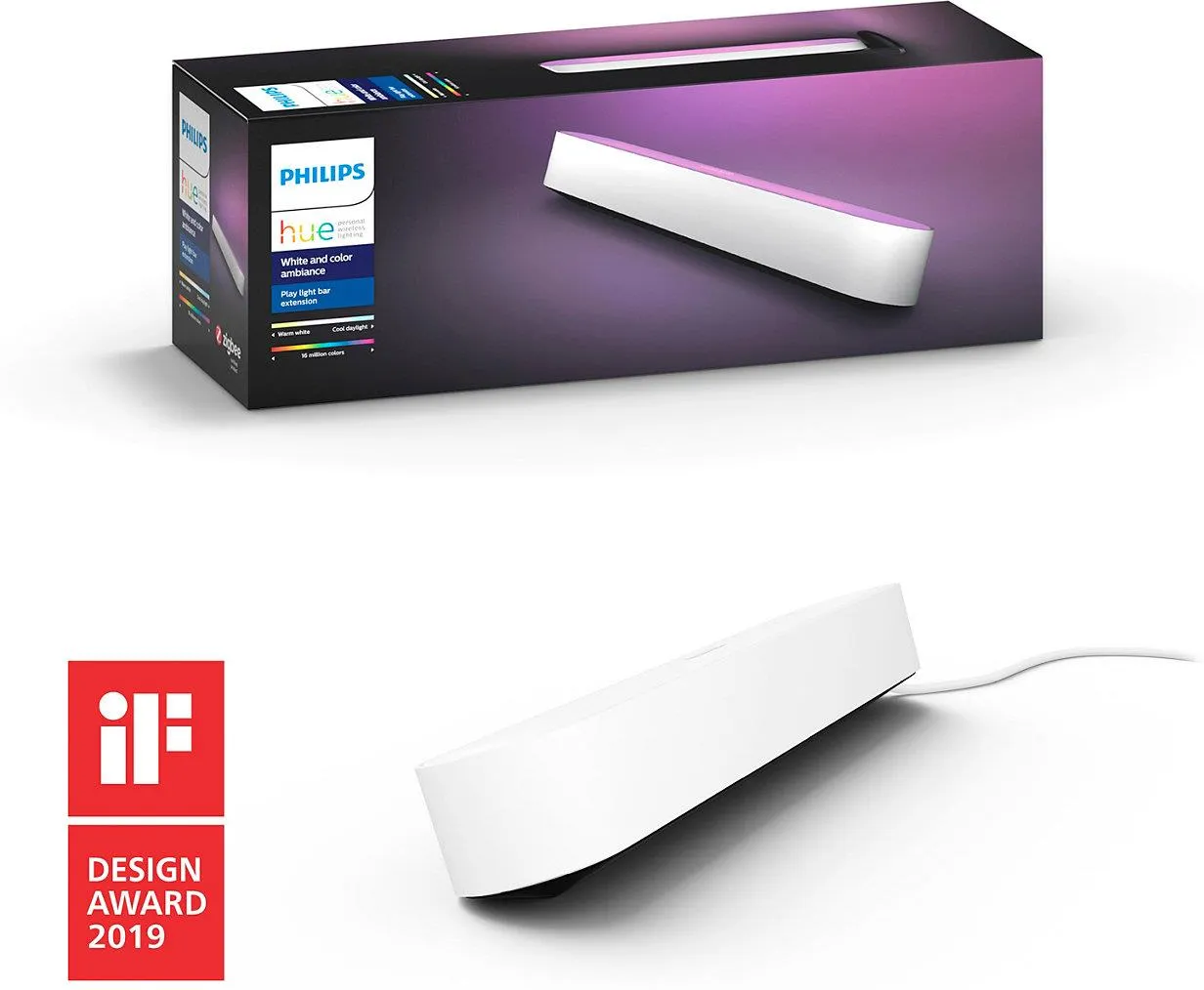 Световая панель PHILIPS Hue White and Color Ambiance Play белый 7820331P7
