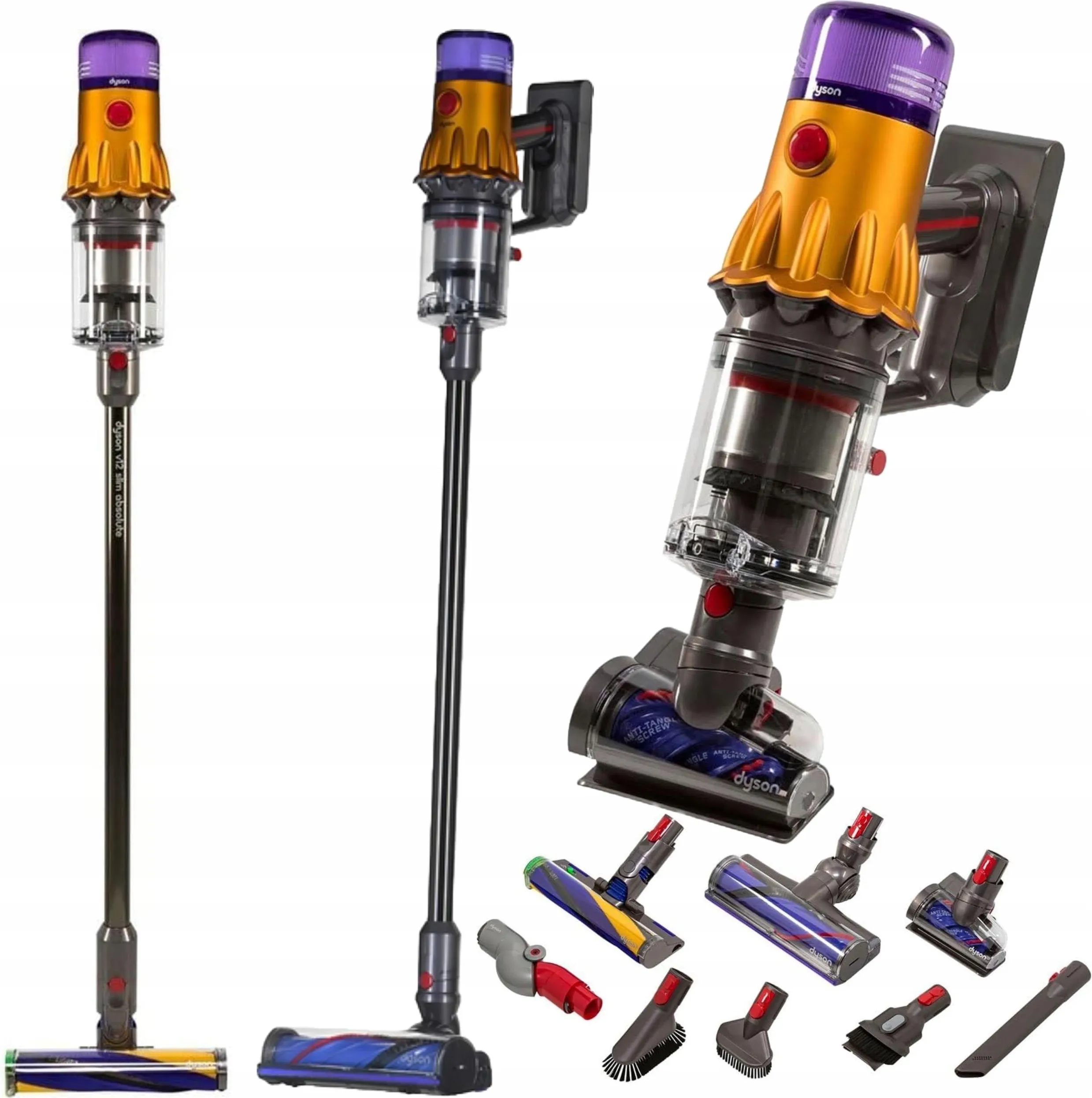 Беспроводной пылесос Dyson V12 Detect Slim Absolute золото