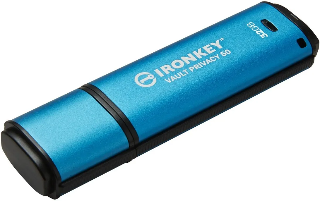 USB-флеш-накопитель Kingston IronKey Vault Privacy 50 32 ГБ, синий