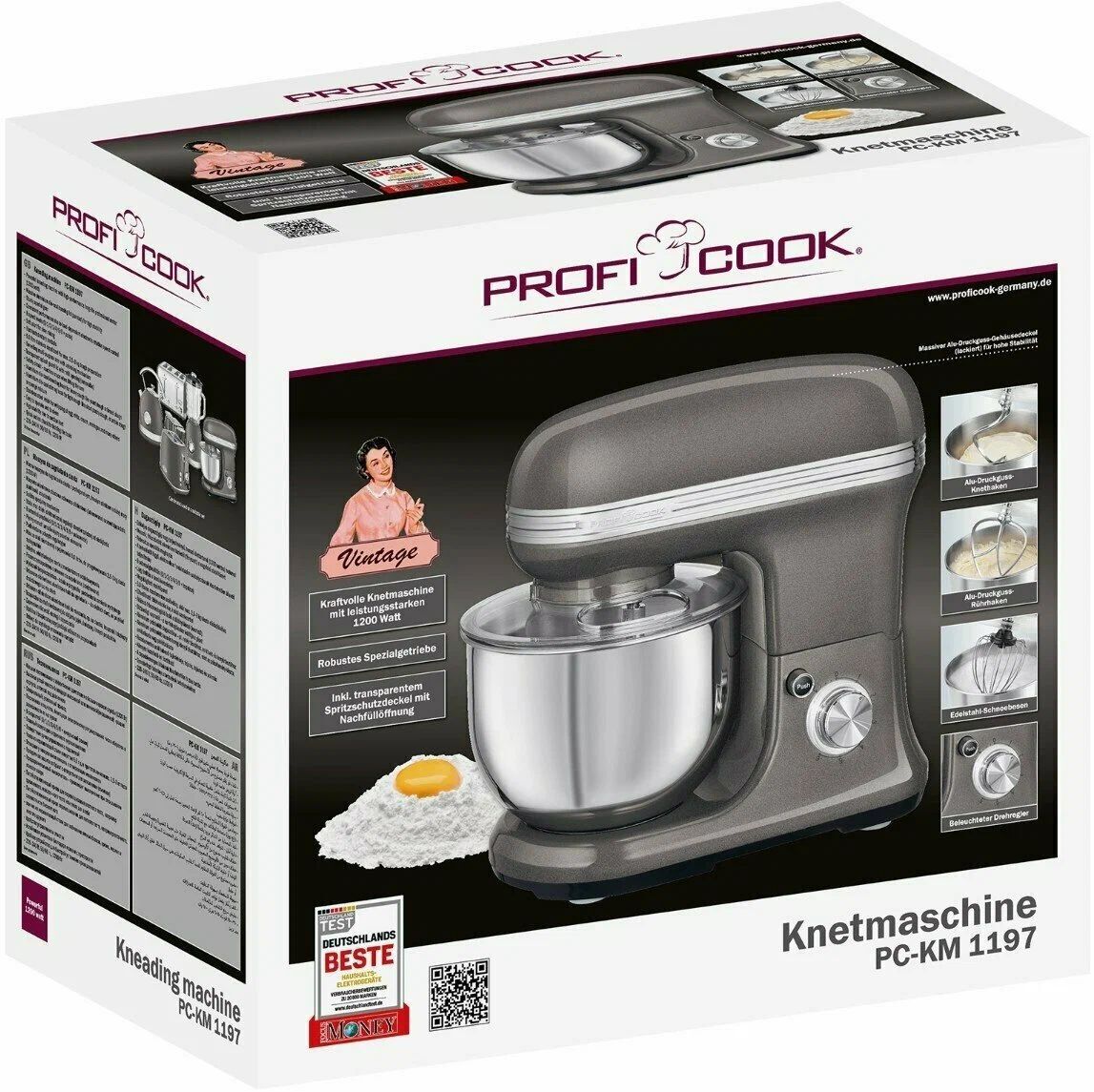 Кухонный комбайн Profi Cook PC-KM 1197 anthrazit