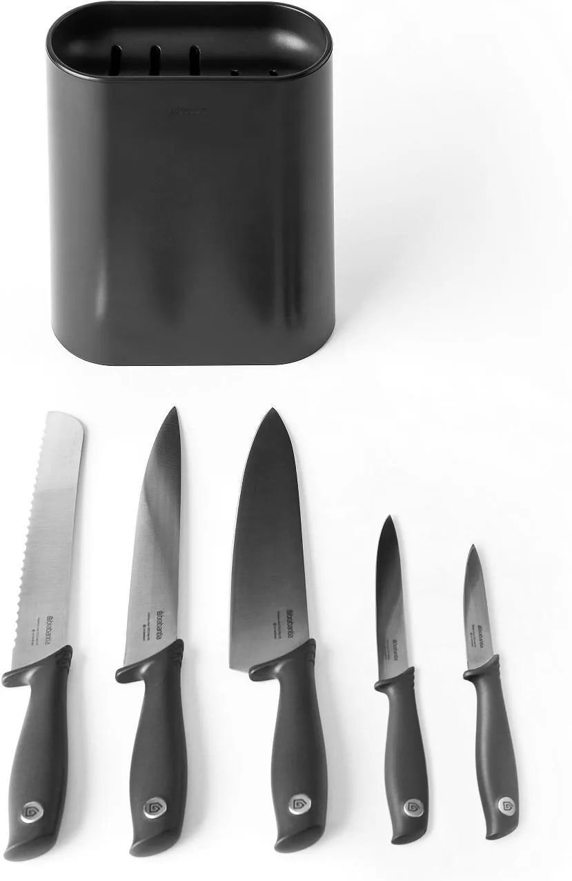 Набор Brabantia Tasty+ B123061, 5 ножей с подставкой