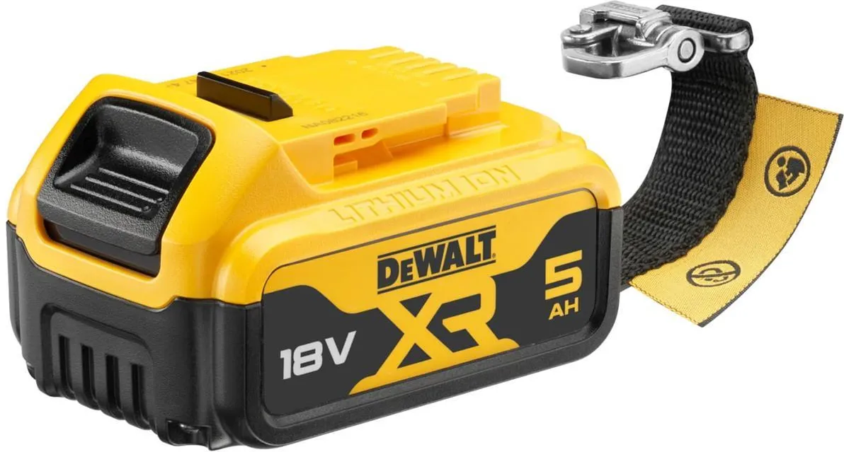 Аккумуляторный ударный гайковерт 1/2" (с креплением для страховки) DeWalt DCF921P2LR-TXJ, с 2 АКБ (5.0 Ач), ЗУ и кейсом