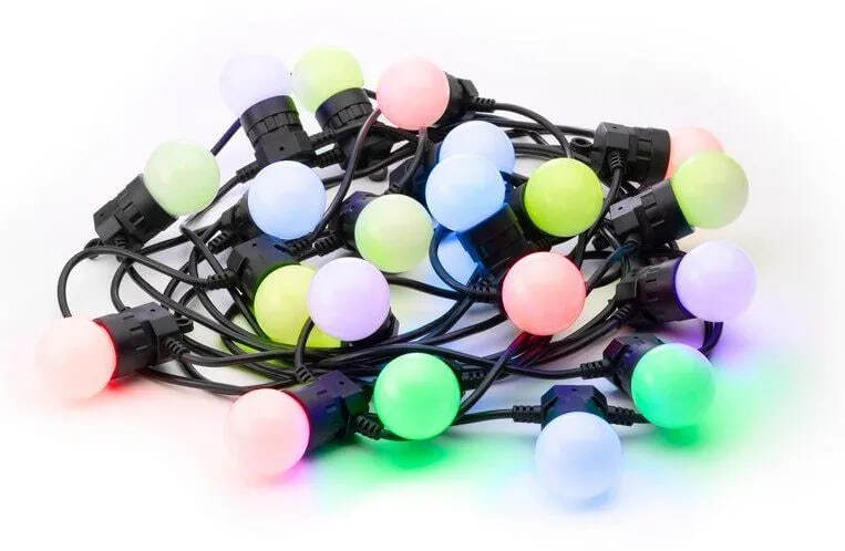 Светодиодная лента LED уличные фонарики Twinkly Festoon - 20 шт. (10 м) RGB + BT + Wi-Fi (TWF020STP-BEU)