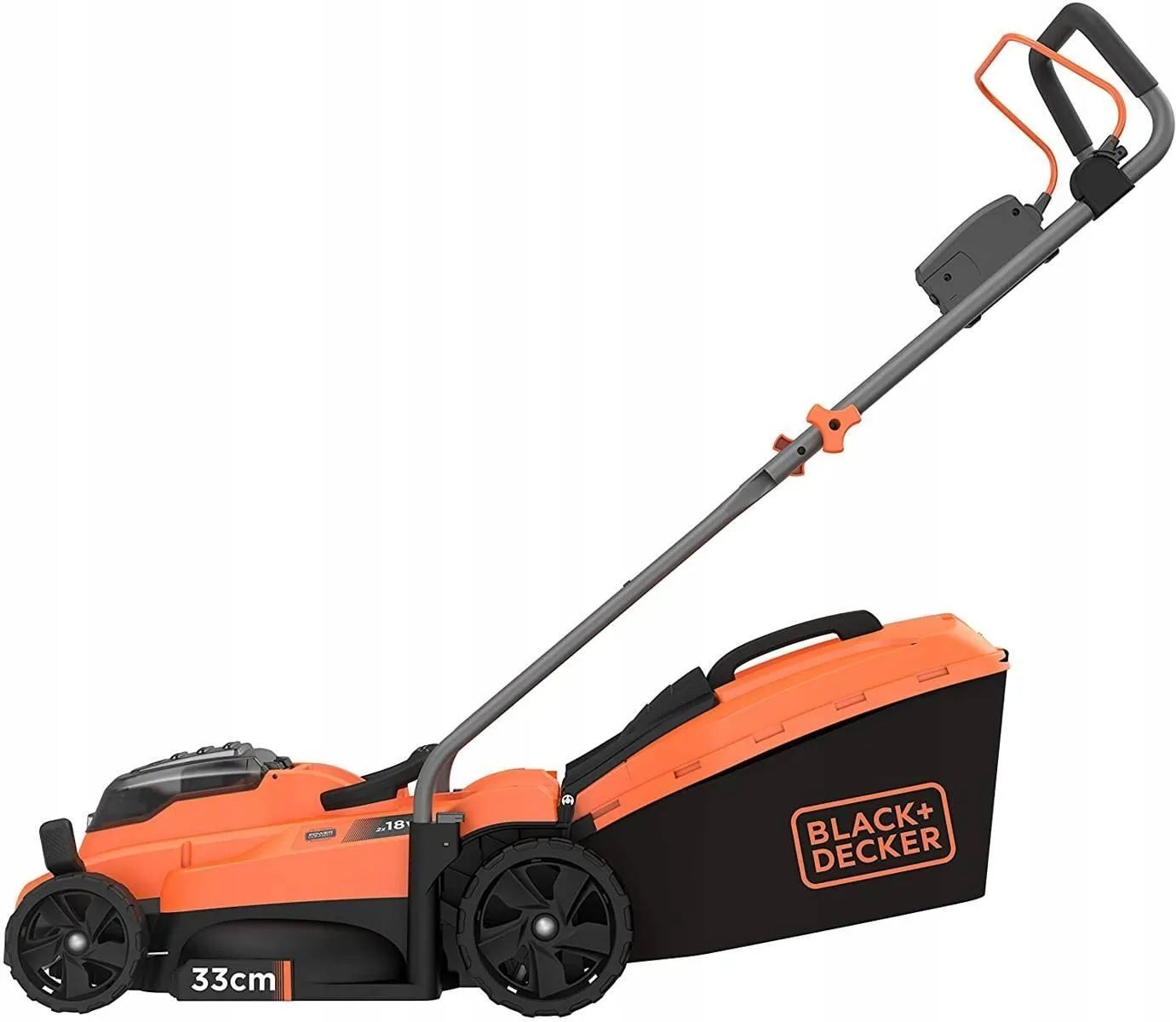 Газонокосилка аккумуляторная Black&Decker BCMW3318L2-QW 2х2.5 Ah 18 V с ЗУ