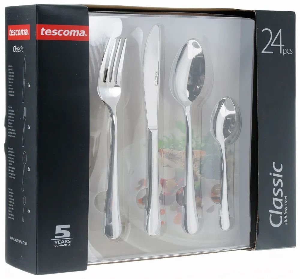 Tescoma Набор столовых приборов Tescoma Classic, 24 шт серебристый 6 24 шт.