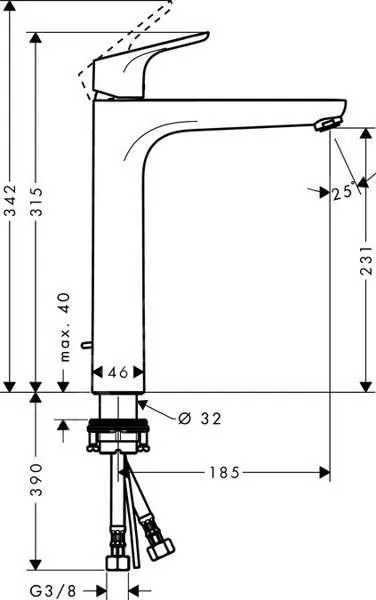 Смеситель для раковины Hansgrohe Focus, хром 31532000