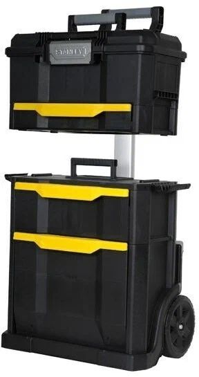 Ящик-тележка STANLEY STST1-70344, 78x49x35 см, черный/желтый