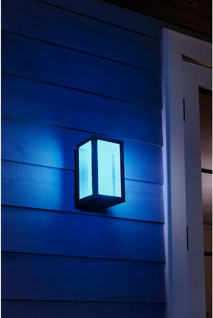 Уличный настенный светильник PHILIPS Hue White and Color Ambiance Impress черный 1742930P7