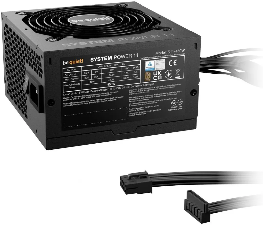Блок питания Be Quiet! System Power 11 450W 80+ Bronze ATX3.1