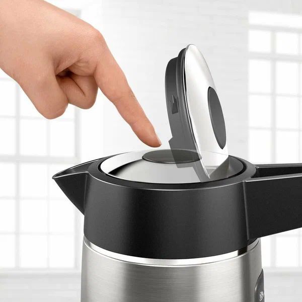 Чайник электрический Bosch TWK5P480 1.7 л серебристый, черный