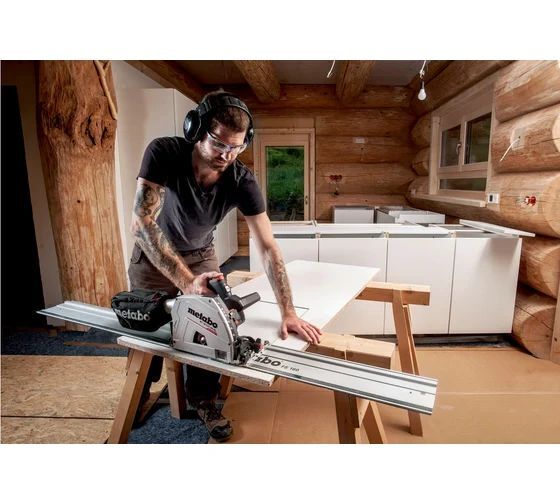 Циркулярная пила аккумуляторная Metabo MKS 18 LTX 58 600771840 в кейсе metaBOX с направляющей без акб и зу