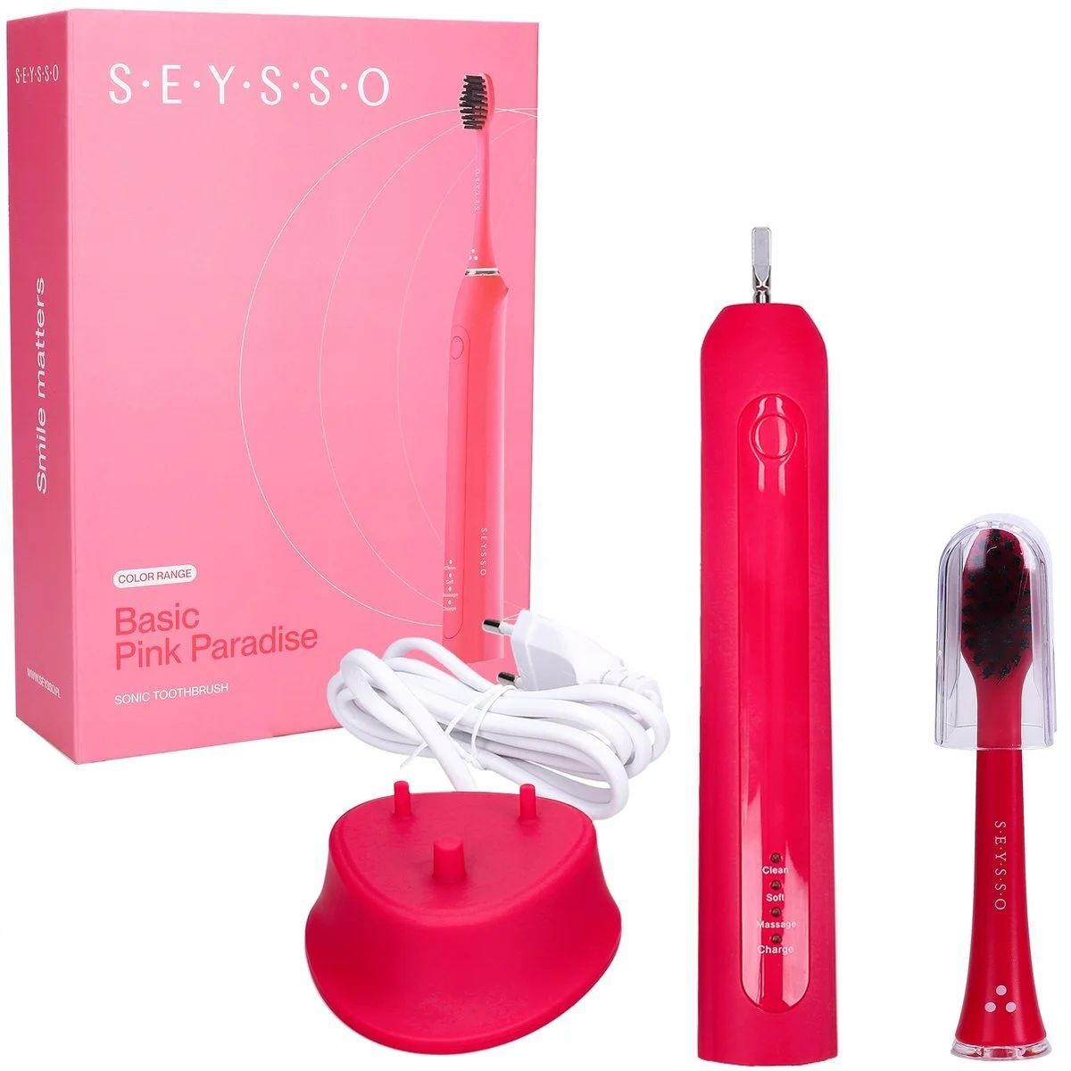 Электрическая зубная щетка Seysso Basic pink