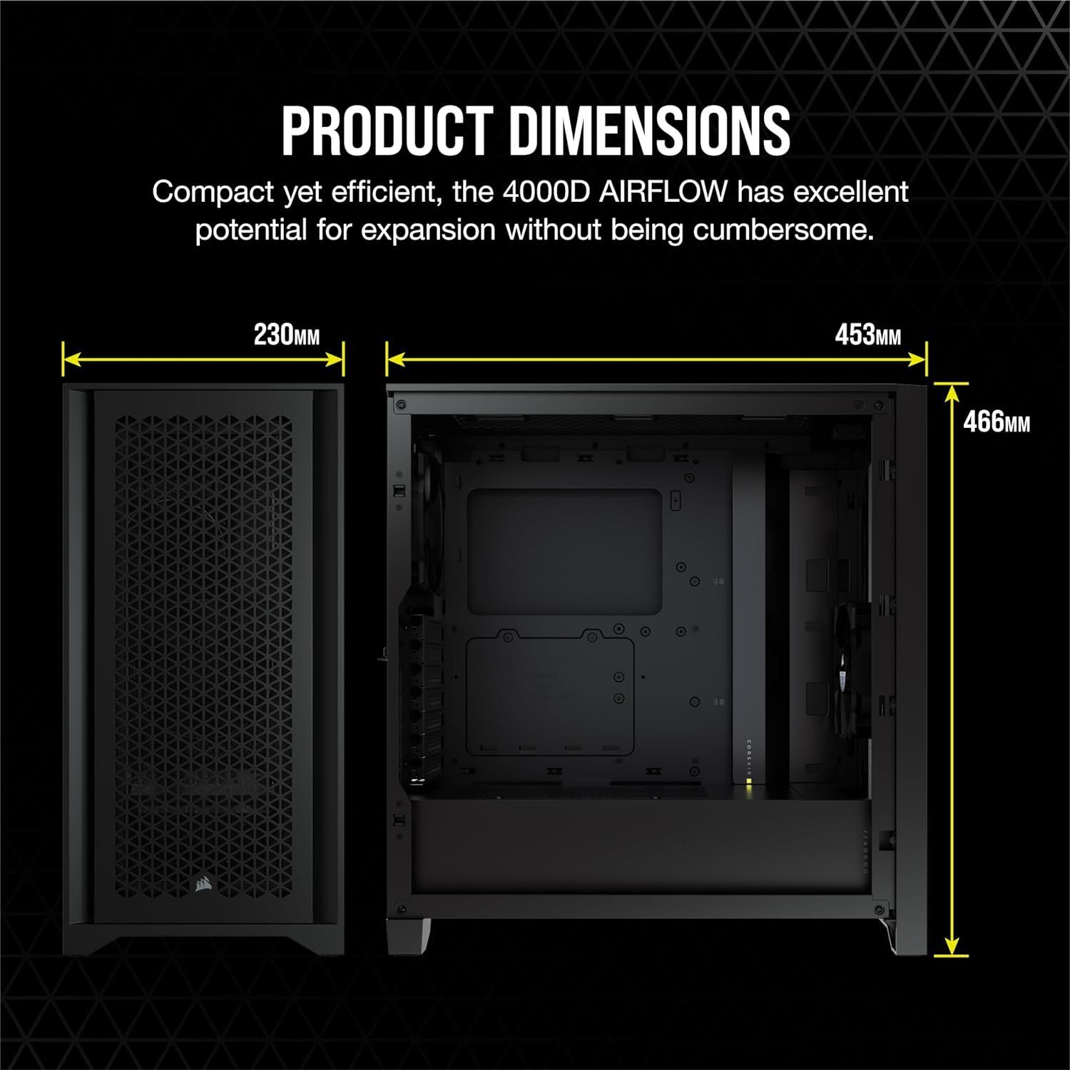 Компьютерный корпус Corsair 4000D Airflow черно-коричневый (CC-9900020-WW)