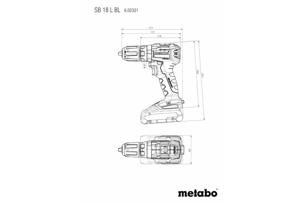 Дрель-ударная сетевого питания Metabo SBEV 1300-2