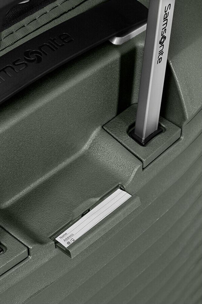 Чемодан на колесах с амортизацией Samsonite Upscape Spinner 81 см Expandable 133/145 л, зеленый
