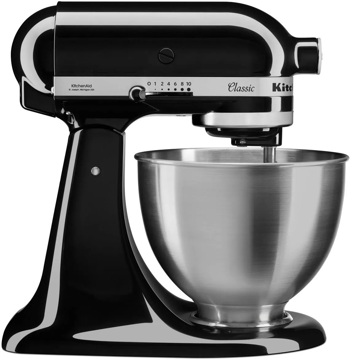 Планетарный миксер KitchenAid Classic 5K45SSEOB, чёрный