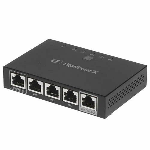 Маршрутизатор Ubiquiti EdgeRouter X 5x10/100/1000Mbps PoE (ER-X)