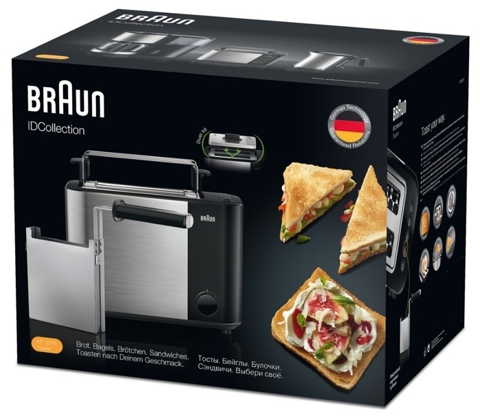 Тостер Braun HT 5015, черный