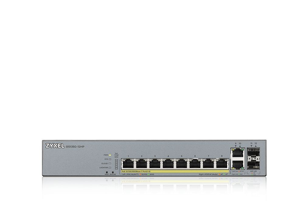 Коммутатор ZYXEL NebulaFlex Pro GS1350-12HP