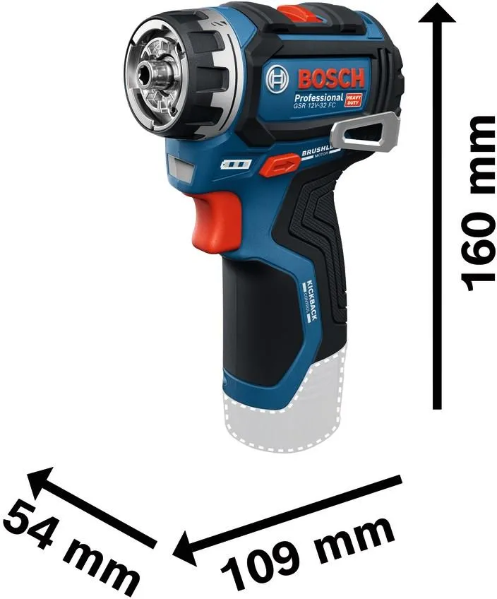 Дрель-шуруповёрт Bosch GSR 12V-32 FC Professional 06019N7104
