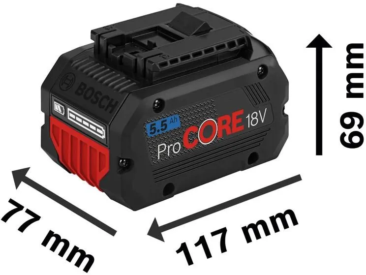 Аккумулятор Bosch ProCORE 18V 5.5Ah Professional 1600A02149