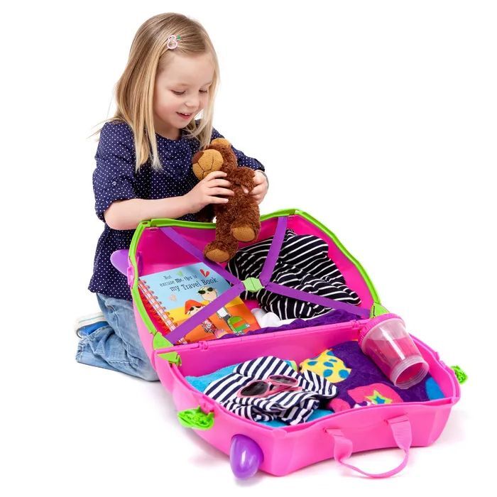 Чемодан-каталка Trunki Trixi TRU-P061, ручная кладь, 46х31х21 см, 1.7 кг, розовый