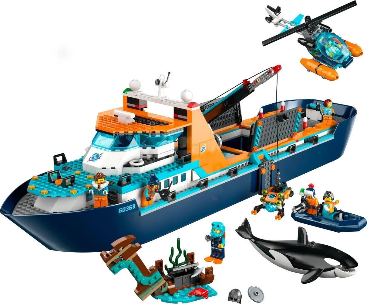 Конструктор LEGO City 60368 Лодка арктического исследователя