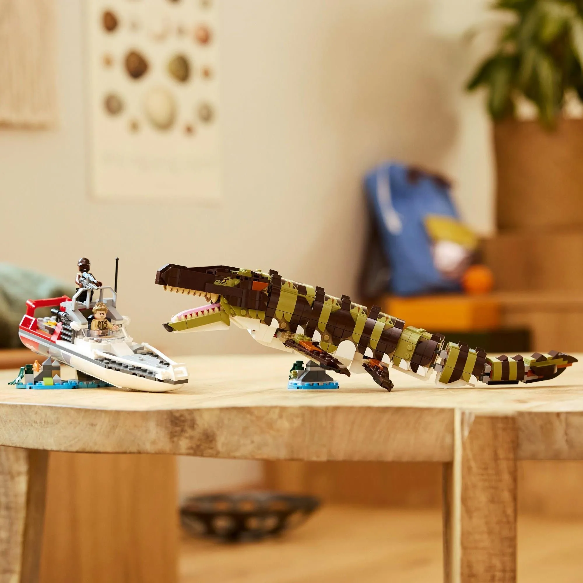Конструктор LEGO Jurassic World 76974 Миссия на лодке и модель мозазавра