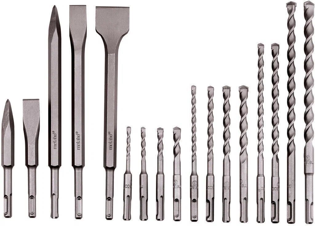 Набор долот Metabo 628414000 17 штук 5 мм, 6 мм, 8 мм, 10 мм, 12 мм, 14 мм 17 шт.