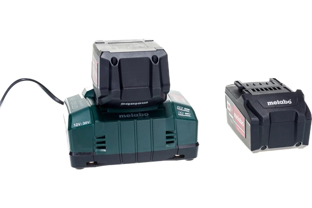 Комплект аккумуляторов Metabo 685048000 3 5.2 Ah с зарядным устройством ASC 145