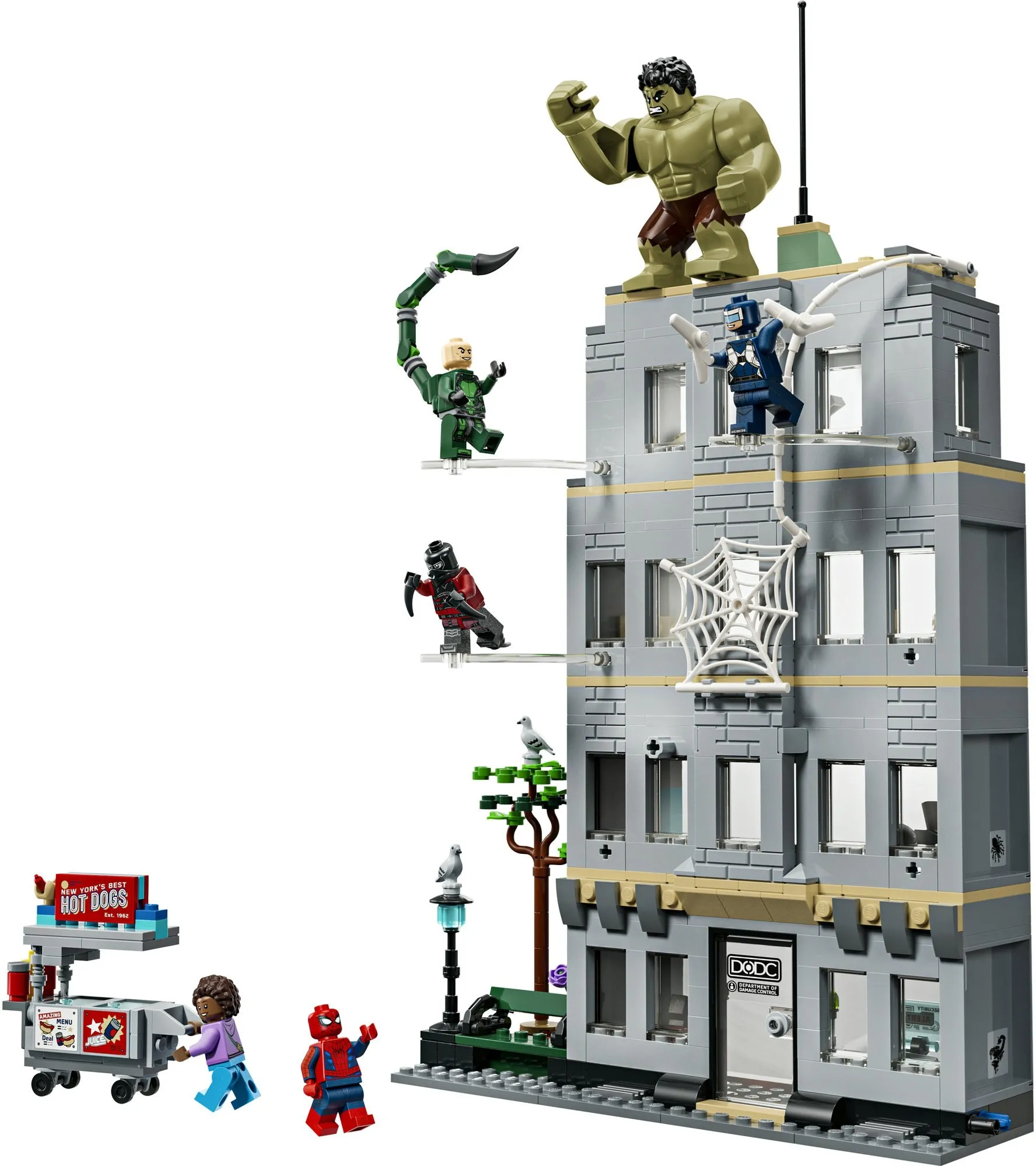 Конструктор LEGO Marvel 76350 Эпическая битва: Человек-паук против Халка