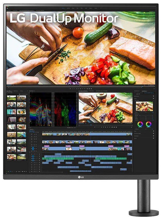 27.6" Монитор LG Dualup Ergo 28MQ780, 2560x2880, 60 Гц, IPS, черный