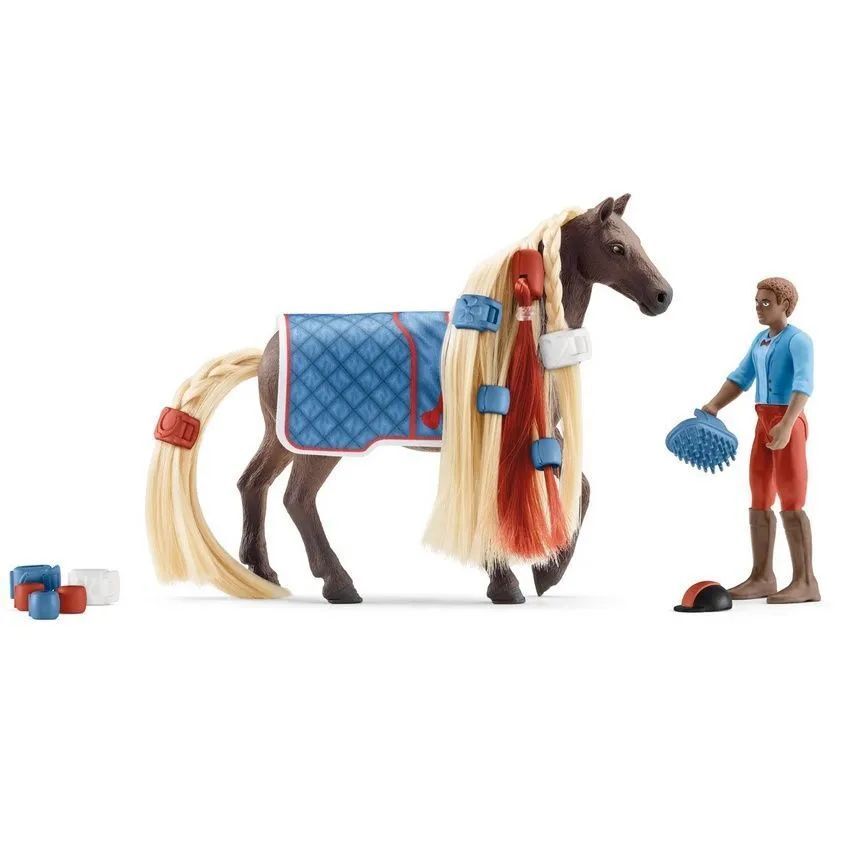 Игровой набор Schleich Horse Club 42586 Лео и Рокки