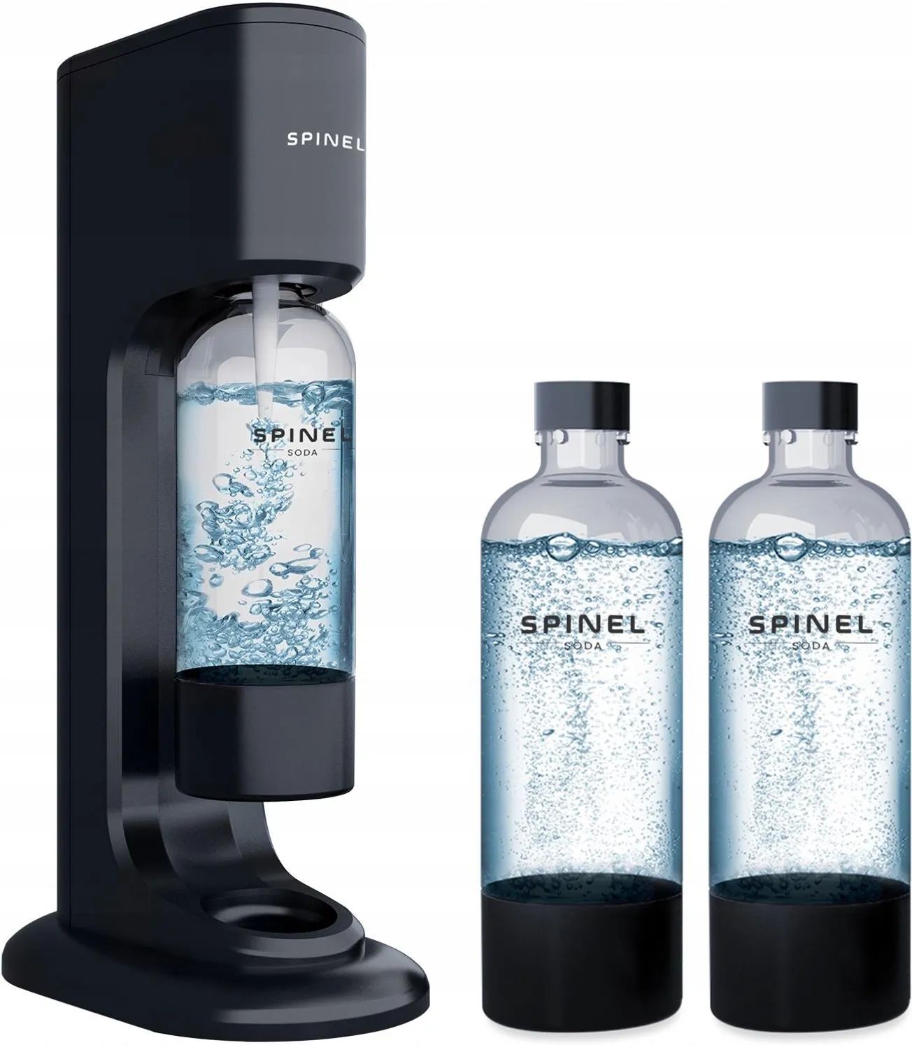 Сифон для газирования напитков Spinel Soda BubbleON + баллон + 3 бутылки