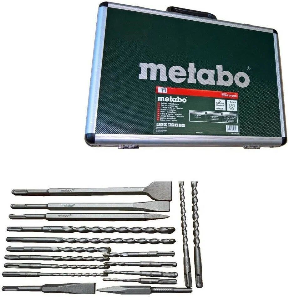 Набор долот Metabo 628414000 17 штук 5 мм, 6 мм, 8 мм, 10 мм, 12 мм, 14 мм 17 шт.